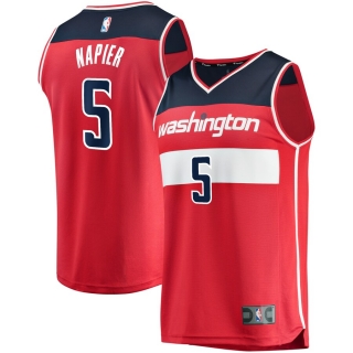 Men's Washington Wizards Shabazz Napier Fanatics Branded Red Fast Break Road Player Jersey