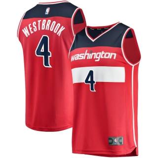 Men's Washington Wizards Russell Westbrook Fanatics Branded Red 2020-21 Fastbreak Replica Jersey - Icon Edition
