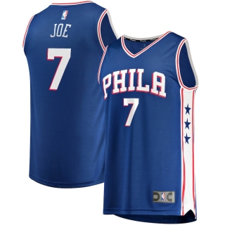 Men's Philadelphia 76ers Isaiah Joe Fanatics Branded Royal 2020-21 Fast Break Replica Jersey - Icon Edition