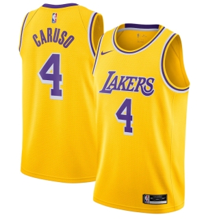 Men's Los Angeles Lakers Alex Caruso Nike Yellow 2020-21 Swingman Jersey – Icon Edition