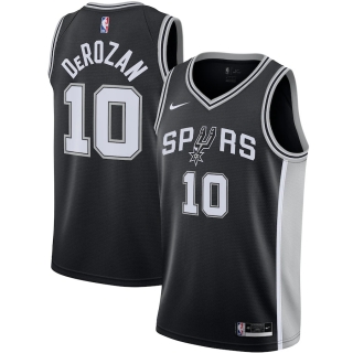Men's San Antonio Spurs DeMar DeRozan Nike Black 2020-21 Swingman Jersey - Icon Edition