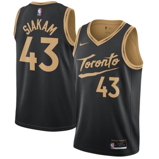 Men's Toronto Raptors Pascal Siakam Nike Black 2020-21 Swingman Jersey – City Edition