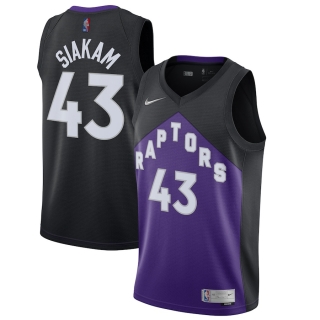 Men's Toronto Raptors Pascal Siakam Nike Black Purple 2020-21 Swingman Player Jersey – Earned Edition