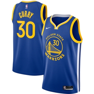 Men's Golden State Warriors Stephen Curry Nike Royal 2020-21 Swingman Jersey - Icon Edition