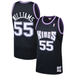 Men's Sacramento Kings Jason Williams Mitchell & Ness Black 2000-01 Hardwood Classics Swingman Player Jersey