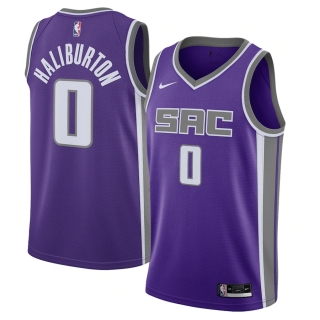 Men's Sacramento Kings Tyrese Haliburton Nike Purple 2020-21 Swingman Jersey - Icon Edition