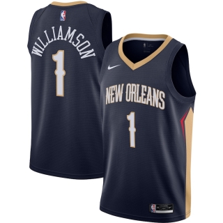 Men's New Orleans Pelicans Zion Williamson Nike Navy 2020-21 Swingman Jersey - Icon Edition