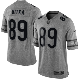 Men's Chicago Bears Mike Ditka Nike Gray Gridiron Gray Limited Jersey