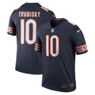 Men's Chicago Bears Mitchell Trubisky Nike Navy Color Rush Legend Jersey
