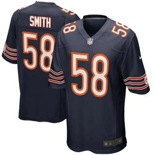 Men's Chicago Bears Roquan Smith Nike Navy Game Player Jersey