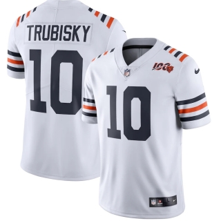 Men's Chicago Bears Mitchell Trubisky Nike White 2019 100th Season Alternate Classic Limited Jersey
