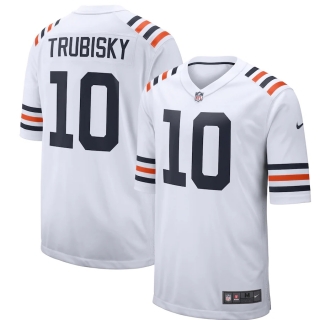 Men's Chicago Bears Mitchell Trubisky Nike White 2019 Alternate Classic Game Jersey