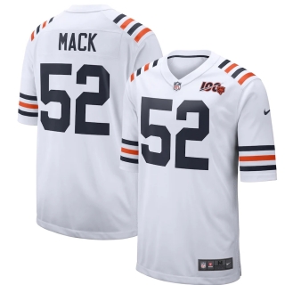 Men's Chicago Bears Khalil Mack Nike White 2019 100th Season Alternate Classic Player Game Jersey