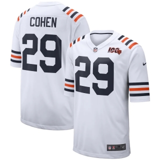 Men's Chicago Bears Tarik Cohen Nike White 2019 100th Season Alternate Classic Player Game Jersey