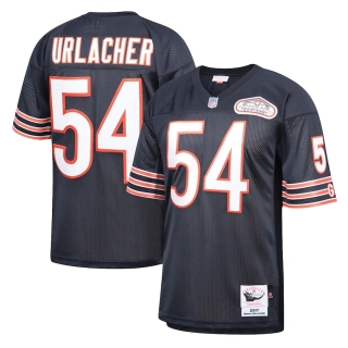 Men's Chicago Bears Brian Urlacher Mitchell & Ness Navy 2001 Authentic Throwback Retired Player Jersey