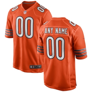 Men's Chicago Bears Nike Orange Alternate Custom Game Jersey