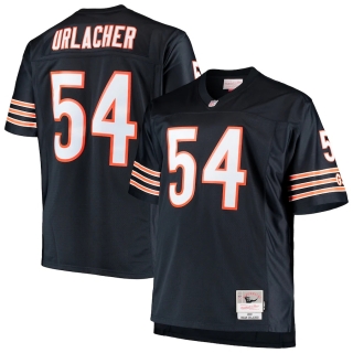Men's Chicago Bears Brian Urlacher Mitchell & Ness Navy Big & Tall 2001 Retired Player Replica Jersey
