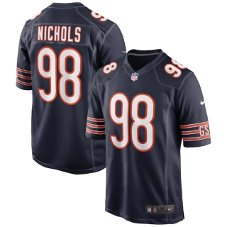 Men's Chicago Bears Bilal Nichols Nike Navy Game Jersey