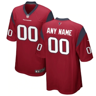 Men's Houston Texans Nike Red Alternate Custom Game Jersey