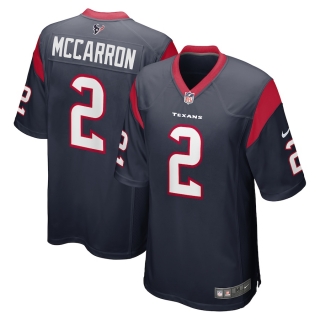 Men's Houston Texans AJ McCarron Nike Navy Game Jersey