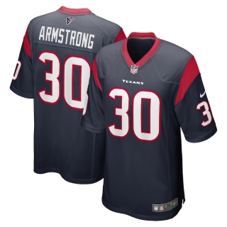 Men's Houston Texans Cornell Armstrong Nike Navy Game Jersey
