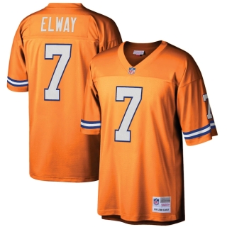 Men's Denver Broncos John Elway Mitchell & Ness Orange Retired Player Legacy Replica Jersey