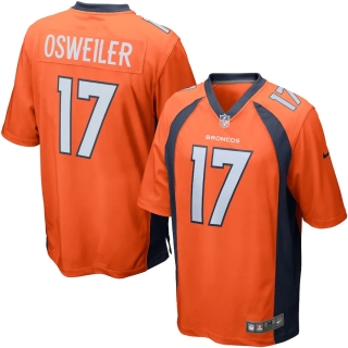 Men's Denver Broncos Brock Osweiler Nike Orange Game Jersey