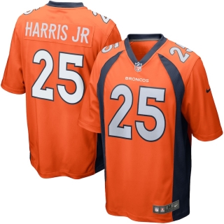 Men's Denver Broncos Chris Harris Jr Nike Orange Game Jersey