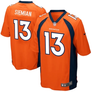 Men's Denver Broncos Trevor Siemian Nike Orange Game Jersey