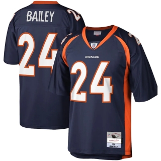 Men's Denver Broncos Champ Bailey Mitchell & Ness Navy Legacy Replica Jersey