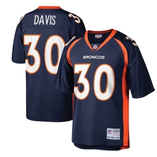 Men's Denver Broncos Terrell Davis Mitchell & Ness Navy Legacy Replica Jersey