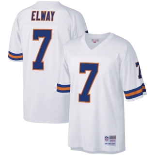Men's Denver Broncos John Elway Mitchell & Ness White Legacy Replica Jersey