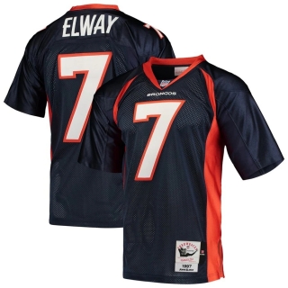 Men's Denver Broncos John Elway Mitchell & Ness Navy 1997 Authentic Throwback Retired Player Jersey