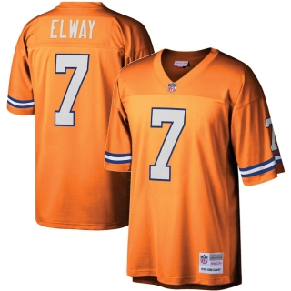 Men's Denver Broncos John Elway Mitchell & Ness Orange Legacy Replica Jersey