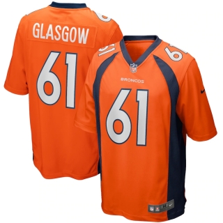Men's Denver Broncos Graham Glasgow Nike Orange Game Player Jersey