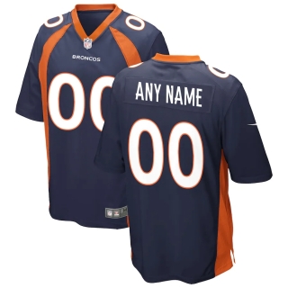 Men's Denver Broncos Nike Navy Alternate Custom Game Jersey