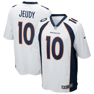 Men's Denver Broncos Jerry Jeudy Nike White Game Jersey