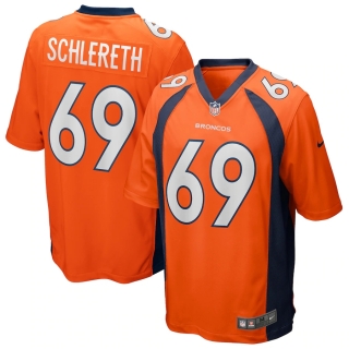 Men's Denver Broncos Mark Schlereth Nike Orange Game Retired Player Jersey