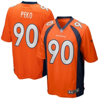 Men's Denver Broncos Kyle Peko Nike Orange Game Jersey