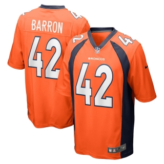 Men's Denver Broncos Mark Barron Nike Orange Game Jersey
