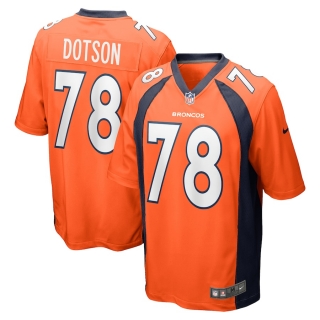 Men's Denver Broncos Demar Dotson Nike Orange Game Jersey