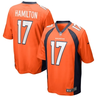 Men's Denver Broncos DaeSean Hamilton Nike Orange Game Jersey