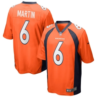 Men's Denver Broncos Sam Martin Nike Orange Game Jersey