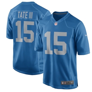 Men's Detroit Lions Golden Tate Nike Blue Throwback Game Jersey