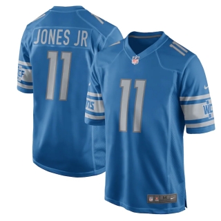 Men's Detroit Lions Marvin Jones Jr Nike Blue 2017 Game Jersey