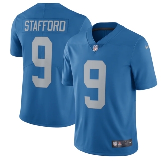 Men's Detroit Lions Matthew Stafford Nike Blue 2017 Throwback Vapor Untouchable Limited Player Jersey
