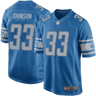 Men's Detroit Lions Kerryon Johnson Nike Blue Game Player Jersey