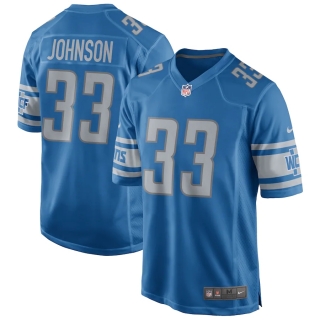 Men's Detroit Lions Kerryon Johnson Nike Blue Game Jersey