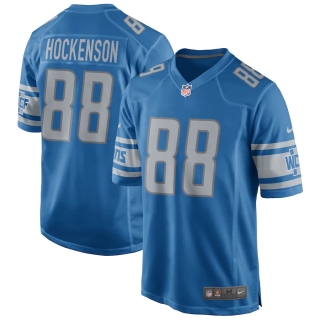 Men's Detroit Lions TJ Hockenson Nike Blue Game Jersey