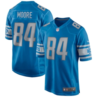 Men's Detroit Lions Herman Moore Nike Blue Game Retired Player Jersey